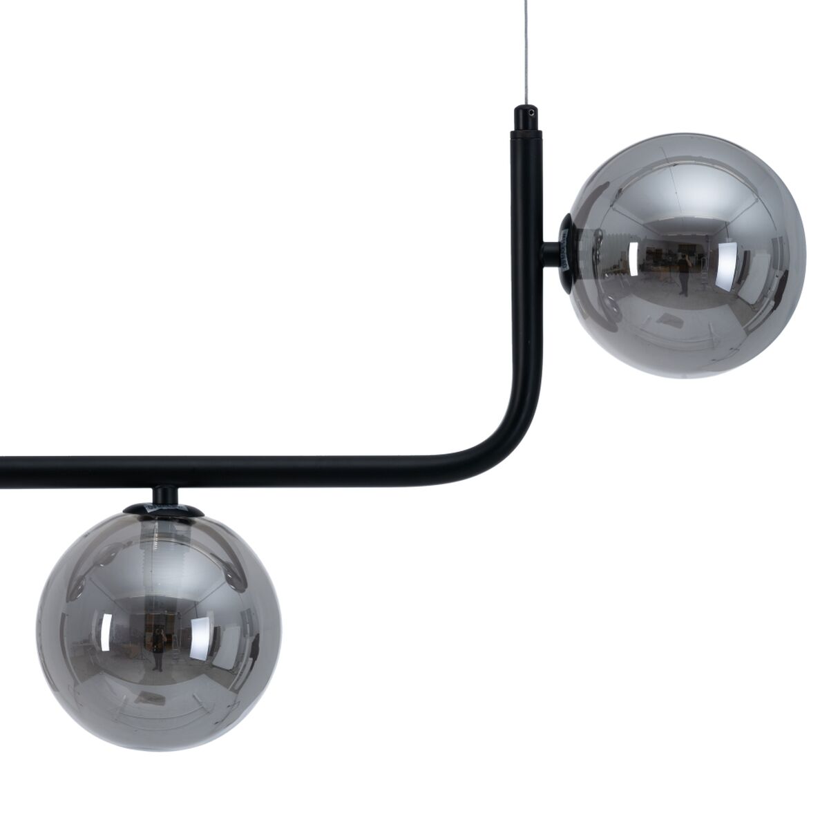 Laevalgusti 85 x 15 x 32 cm Kristall Must Metall